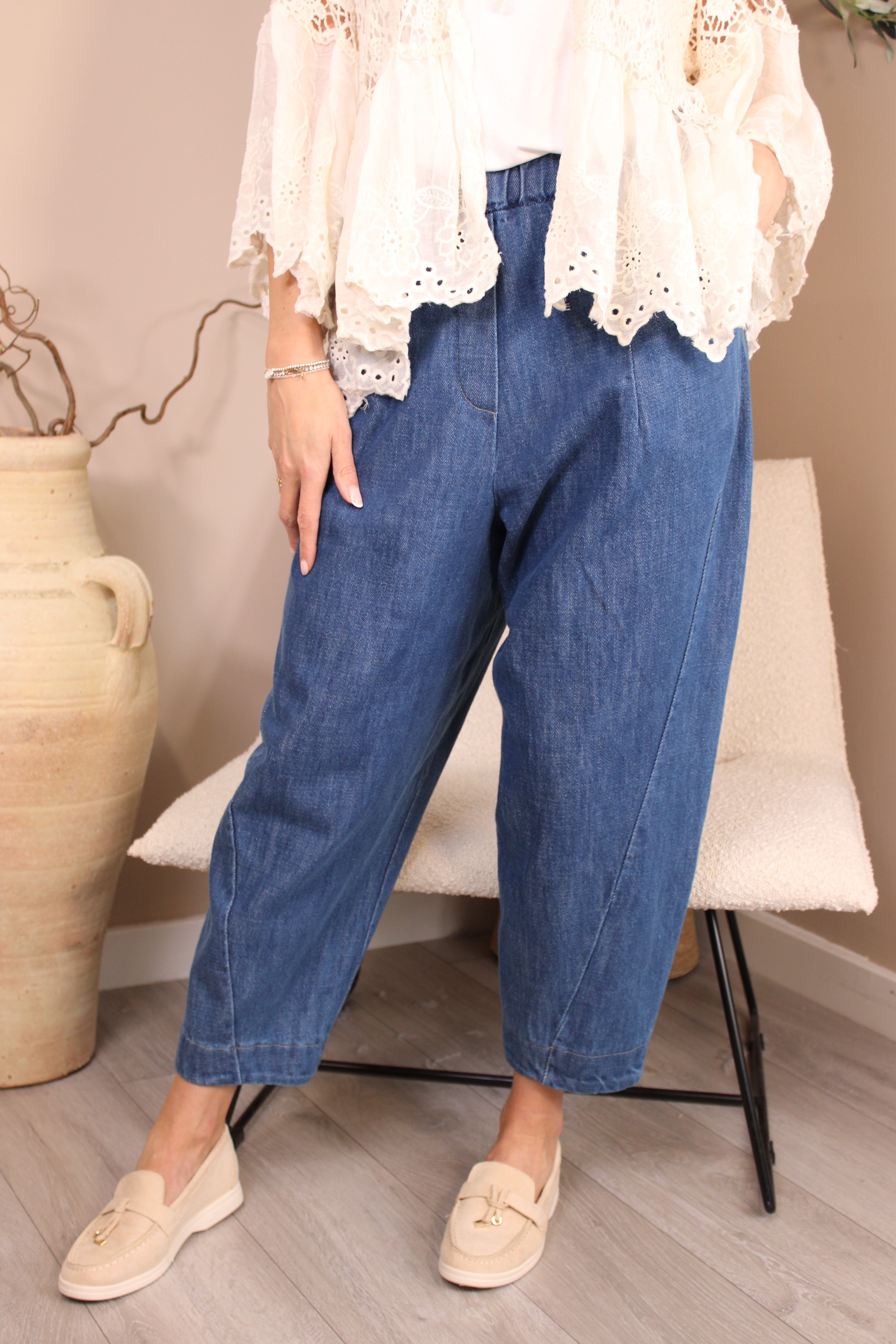 Bromley Denim Cocoon Trousers